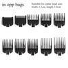10 Pièces Guide Limite Professionnel pour Tondeuse à Cheveux Accessoire Peigne Guide Tondeuse 1,5-25 mm Outil Universel de Coupe de Cheveux Peignes Limite Tondeuse