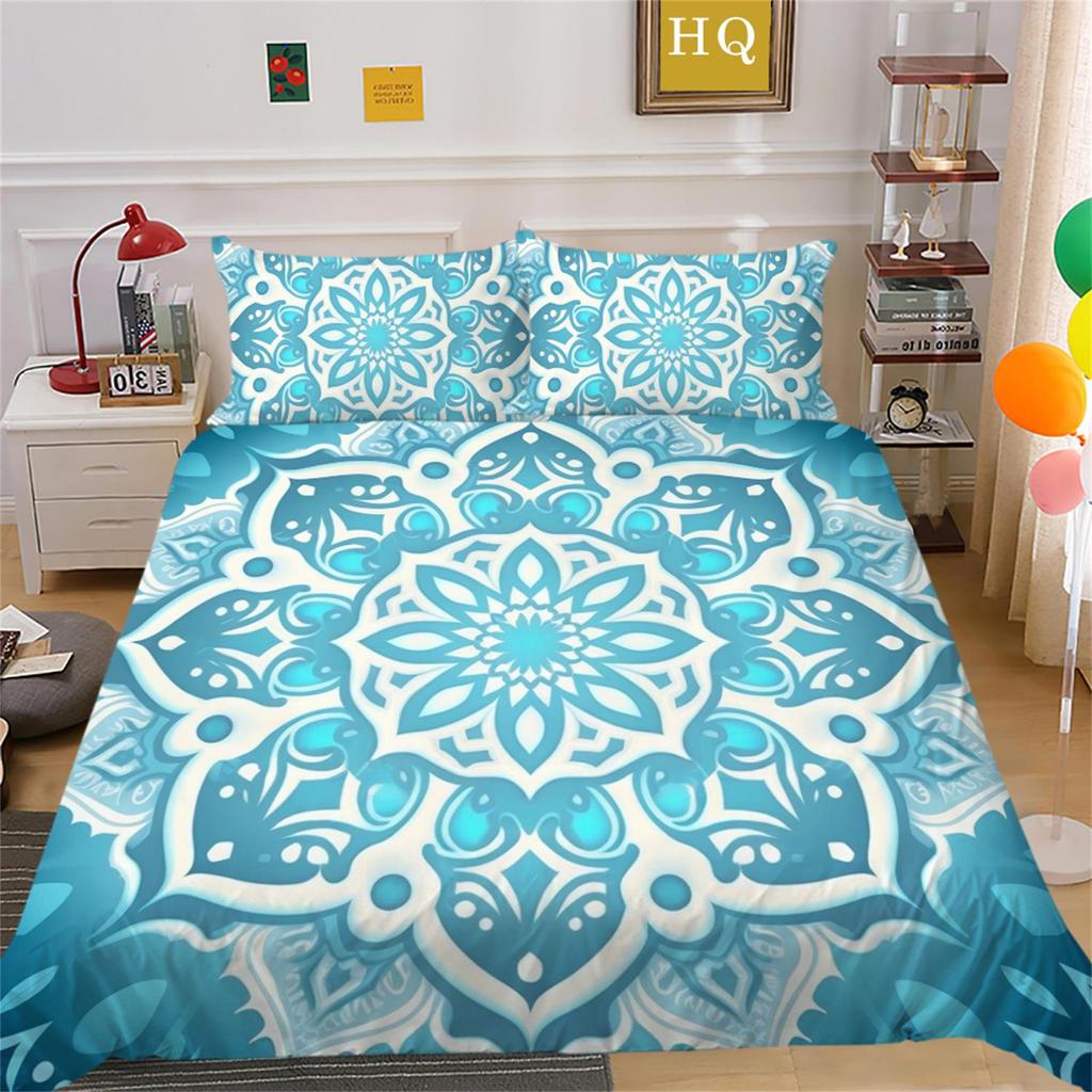 Bohemian Datura Bedding Set Quilt Cover Pillow Cover Home Bedding Set AU/EU/US Full Size Single/Double Bed