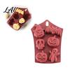 Halloween Snack Making Tools Silicone Baking Mold Pumpkin Ghost Bat Skull Cake Pan Non Durable Heat Resistant Stick Chocolate Fondant Maker