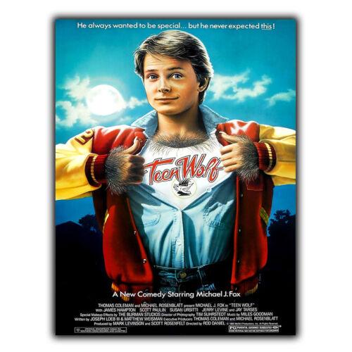 TEEN WOLF michael j fox SIGN METAL WALL PLAQUE Movie s cinema poster man caveAluminum 20x30cm(7.8x11.8inch)