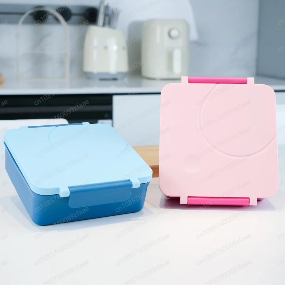Stainless Steel Bowl Lunch Box Plastic Dinner Plate Can Be Heated In Microwave Oven Divided Bento Lunch Box
