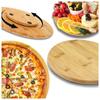 Bamboo Rotary Pizza Cutting Board 40 Premium