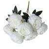 Simulated 7- Bouquet Of And Herbaceous, Perfect For Weddings, Home Decorations, Wall Displays, And Hand- Bouquets.