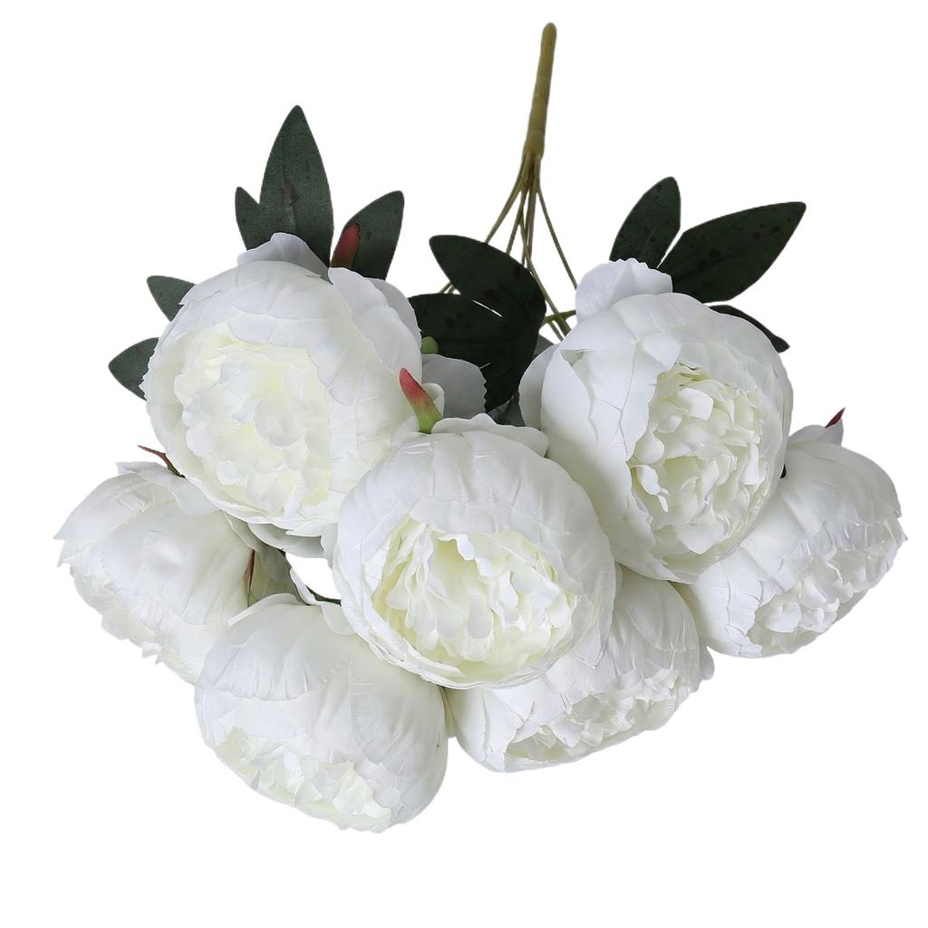 Simulated 7- Bouquet Of And Herbaceous, Perfect For Weddings, Home Decorations, Wall Displays, And Hand- Bouquets.