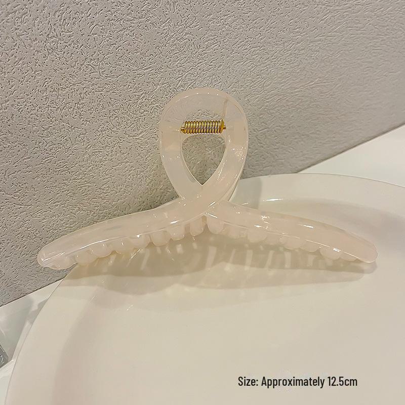 

Корейская акриловая заколка для волос 13 см фруктового цвета в виде большой акулы для женщин