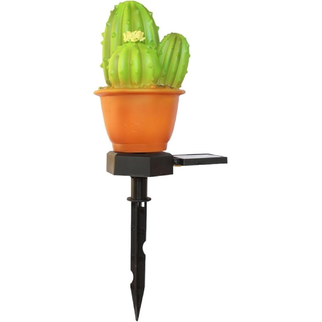 Uonlytech Outdoor Solar Lawn Lights Cactus Lights Decorative Stake LED Light for Yard Garden Patio Decor(Cactus)