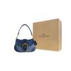Coach Soho 27 Portafoglio Borsa a Spalla in Tessuto Riciclato e Pelle Minimalista Casual Borsa a Spalla Grande da Donna Blu Denim CR737-B4LJF