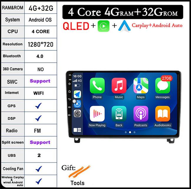 Android14 For Peugeot 407 1 2004 - 2011 Auto Car Stereo Radio Video Multimedia Player Monitor Navigation GPS Autoradio Head Unit