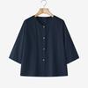 ZANZEA Women Round Neck 3/4 Sleeve Loose Casual Blouse