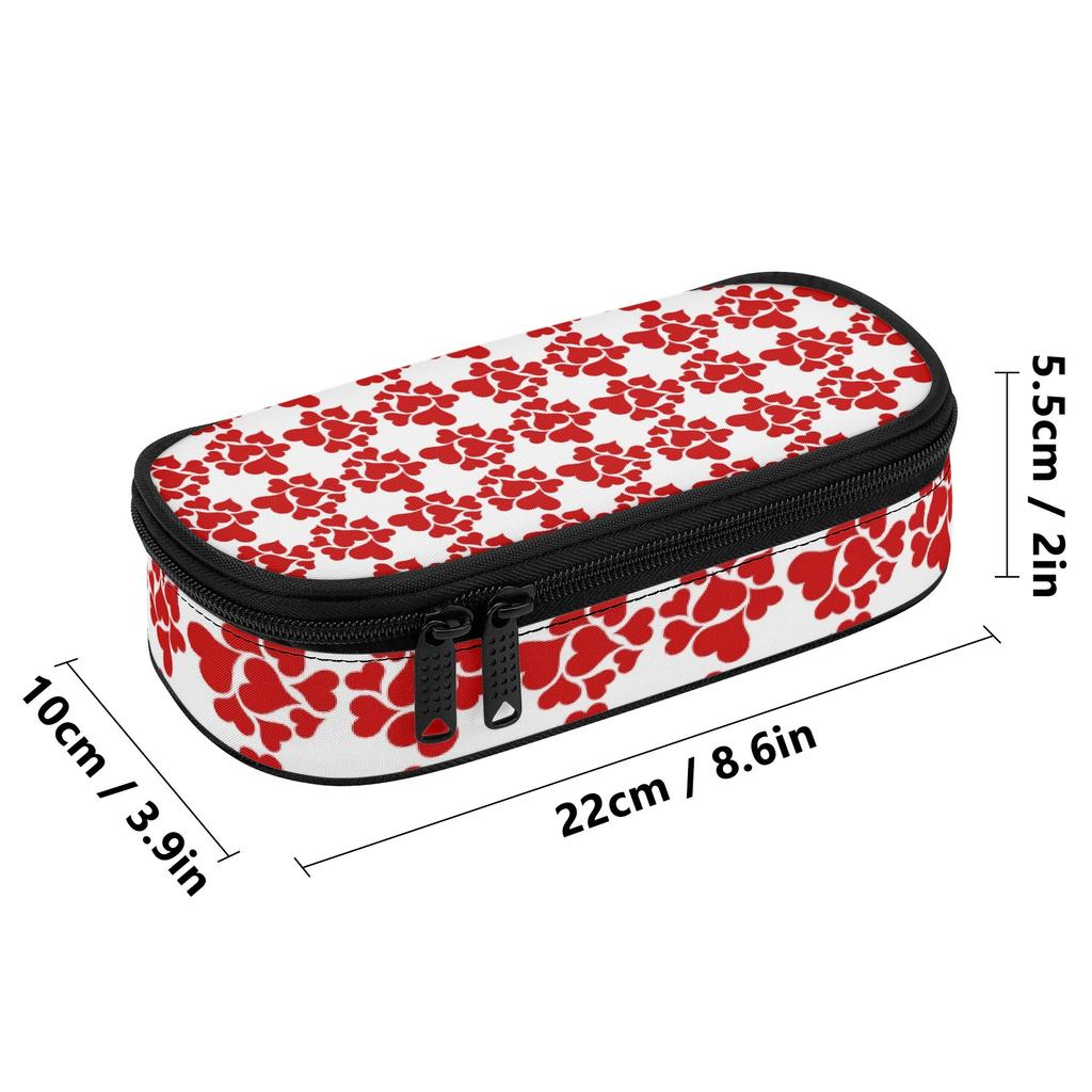 Pencil Pouch 300D Polyester Organized Storage Secure Zipper with Main Compartment Mesh Pocket and Pen Slots for Boys Girls
