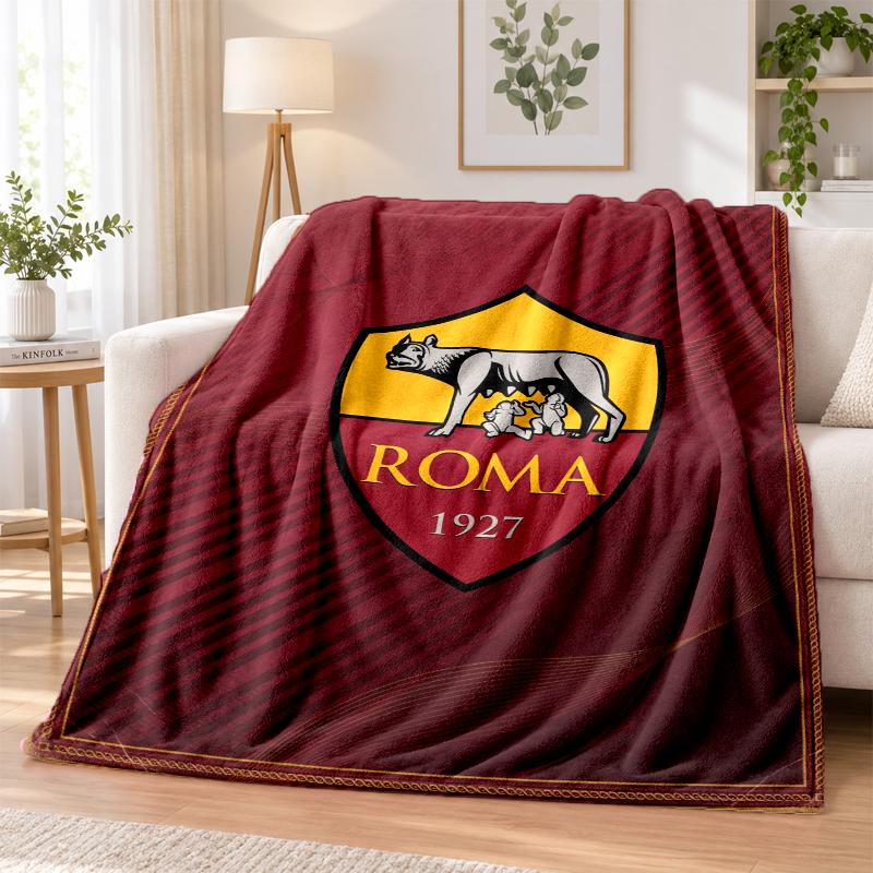 AS Roma Printed Flannel Blanket Warm Comfort Bed Throw For Indoor Home Decoration