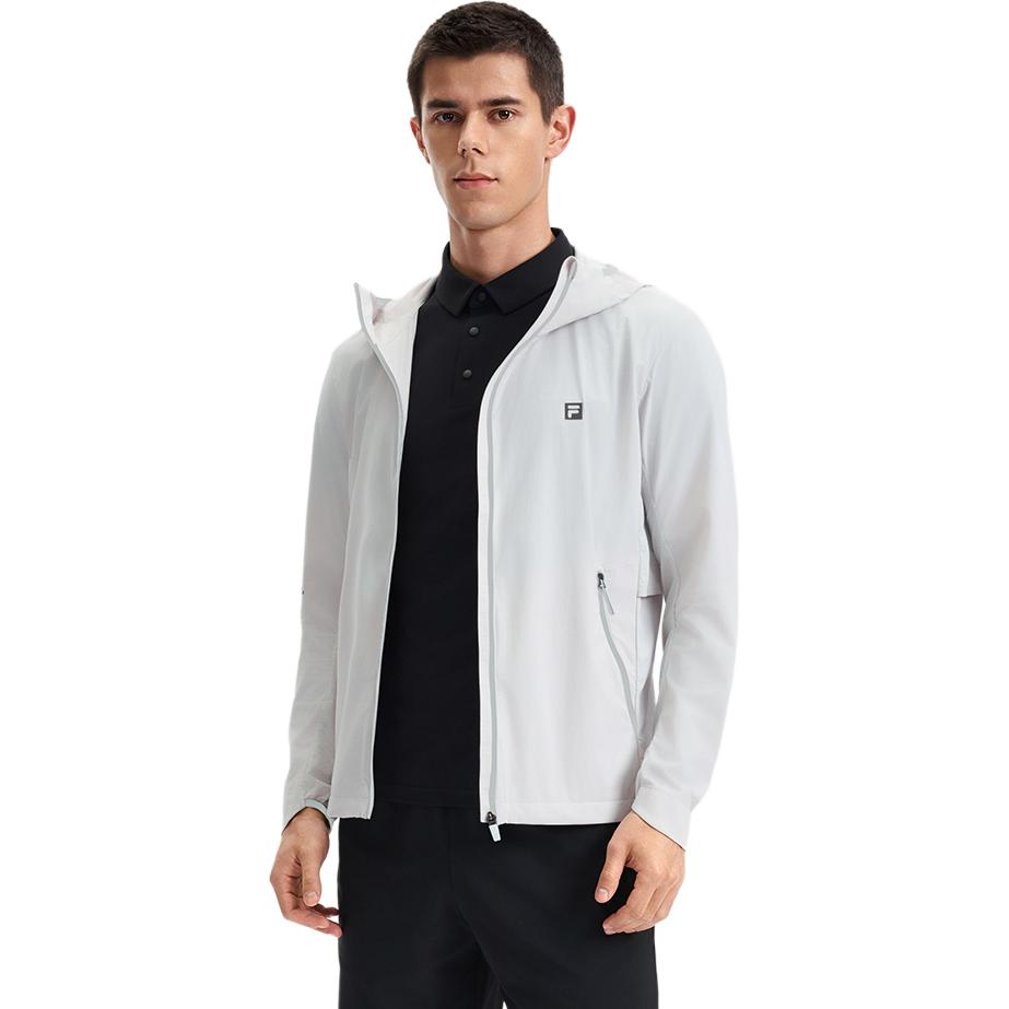 Men's Jacket FILA AthleticsFitness Jacket Men's Clear Water Gray GY