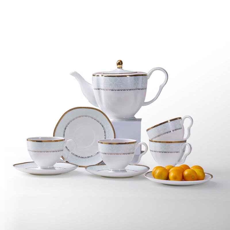 DOCARE Graceful Time 9-Piece Bone China Coffee Set