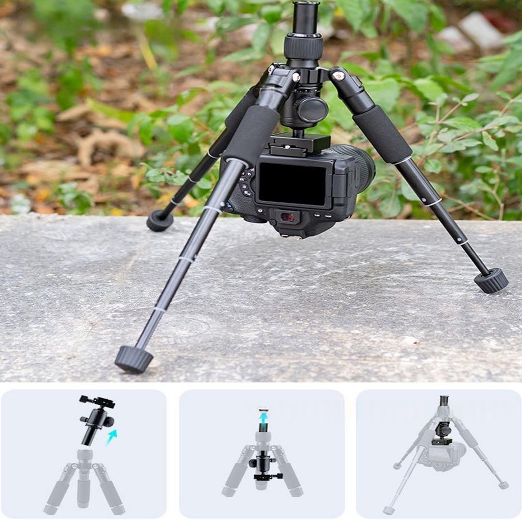 Lightweight Tripod Fit for DSLR Smartphone 360 Degree Rotation Flexible Height Adjustment Travel Photography Accessories