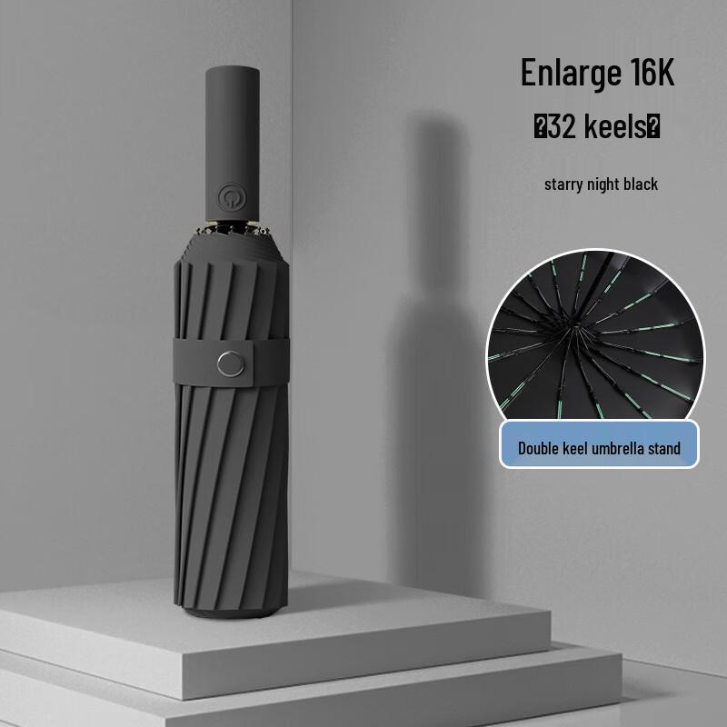 16-Rib Automatic Folding Umbrella