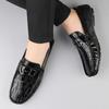 Macacão de sapatos de couro tamanho grande Sapatos Doudou couro genuíno estilo britânico sapatos casuais para dirigir