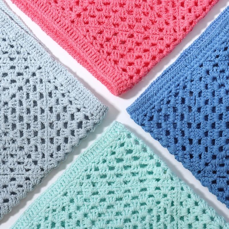 Damen Kopftuch Einfarbige Haarband-Wickel Kopfwickel Exquisites Handgewebtes Haarband Bandana Haarband für den Urlaub