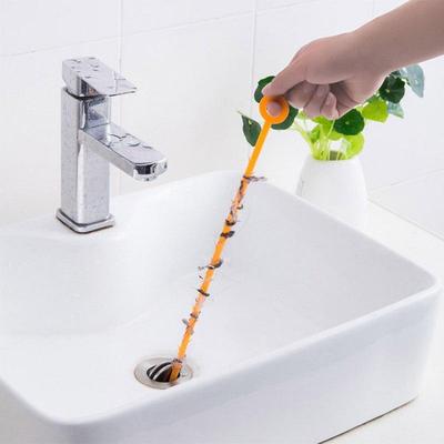 1PC Gancio Pulizia Lavandino Cucina Dispositivo Dragaggio Fognature Strumento Dragaggio Capelli Tubo a Molla Rimozione