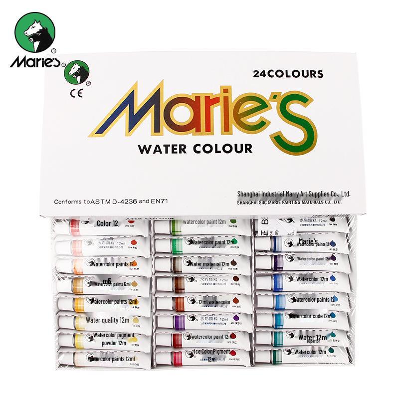 Набор акварельных красок бренда Mali: Варианты на 12, 18, 24 и 36 цветов 12-Color