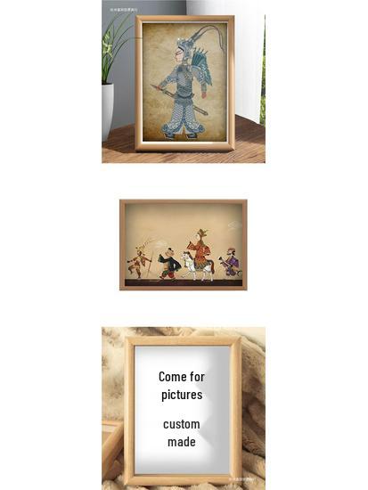Journey To the West Shadow Puppetry Cultural Ornament - Photo Frame Decoration for Home or Bedroom