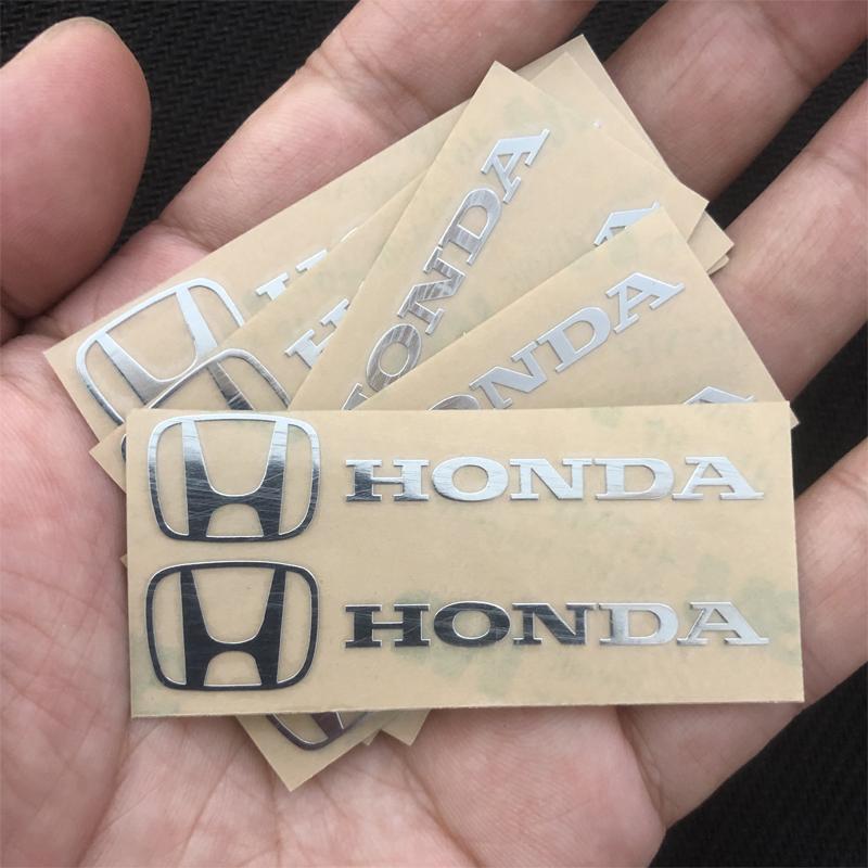 

Car Emblem Sticker Accessory For Honda Civic FIT Accord Prelude CRV 5th Mugen CRZ CRX Jazz HRV Pilot Odyssey City Inspire Vezel 2Pcs