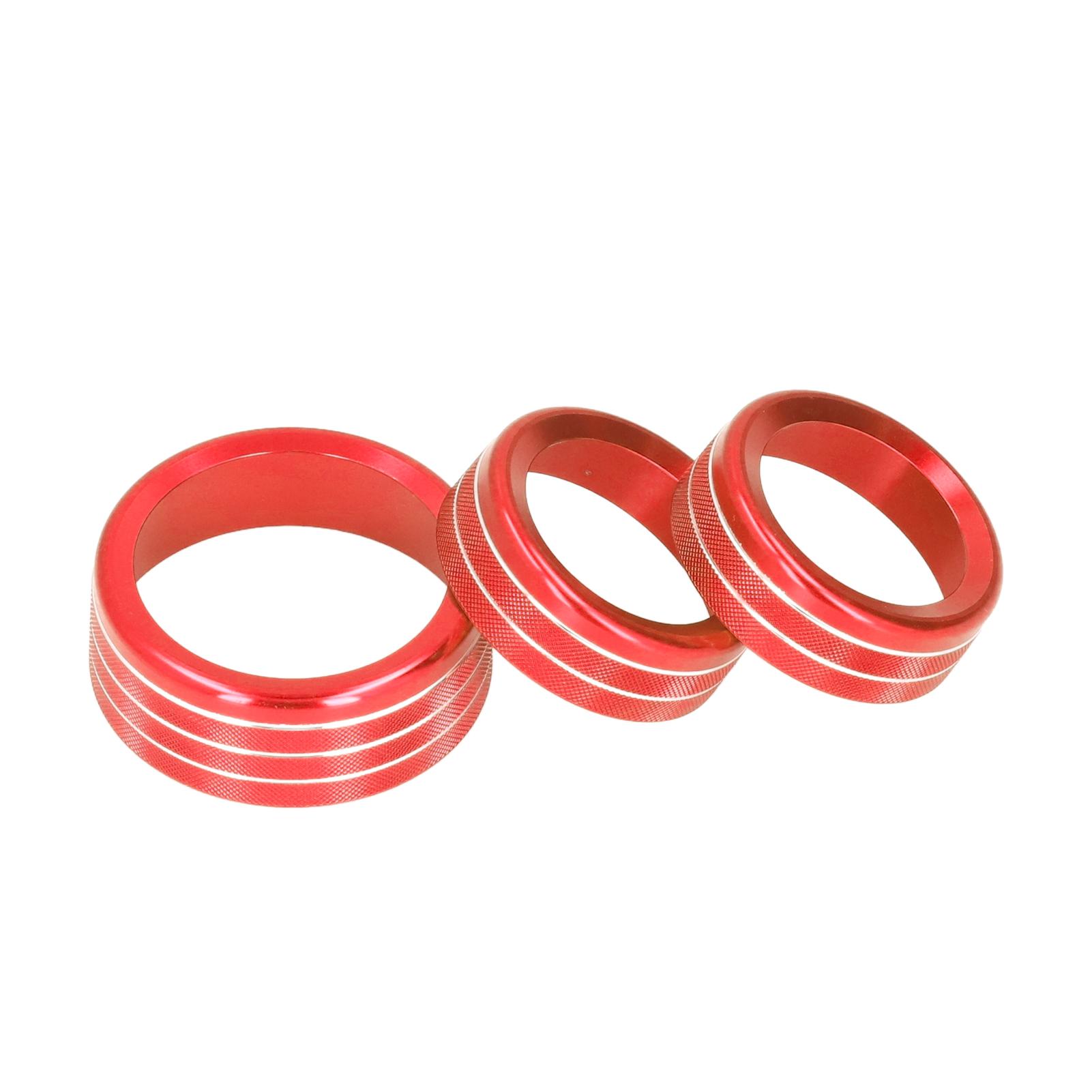 

Переключатель кондиционера Накладка-ручка кнопки CD Отделка Алюминиевый сплав Замена для Dodge Challenger красный