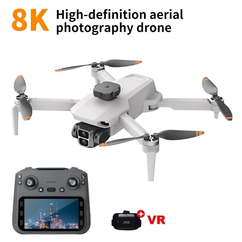 L106 8K HD Dual Camera Drone 5G FPV Brushless Motor Obstacle Avoidance Remote Control With Screen For Aerial Photography Gifts