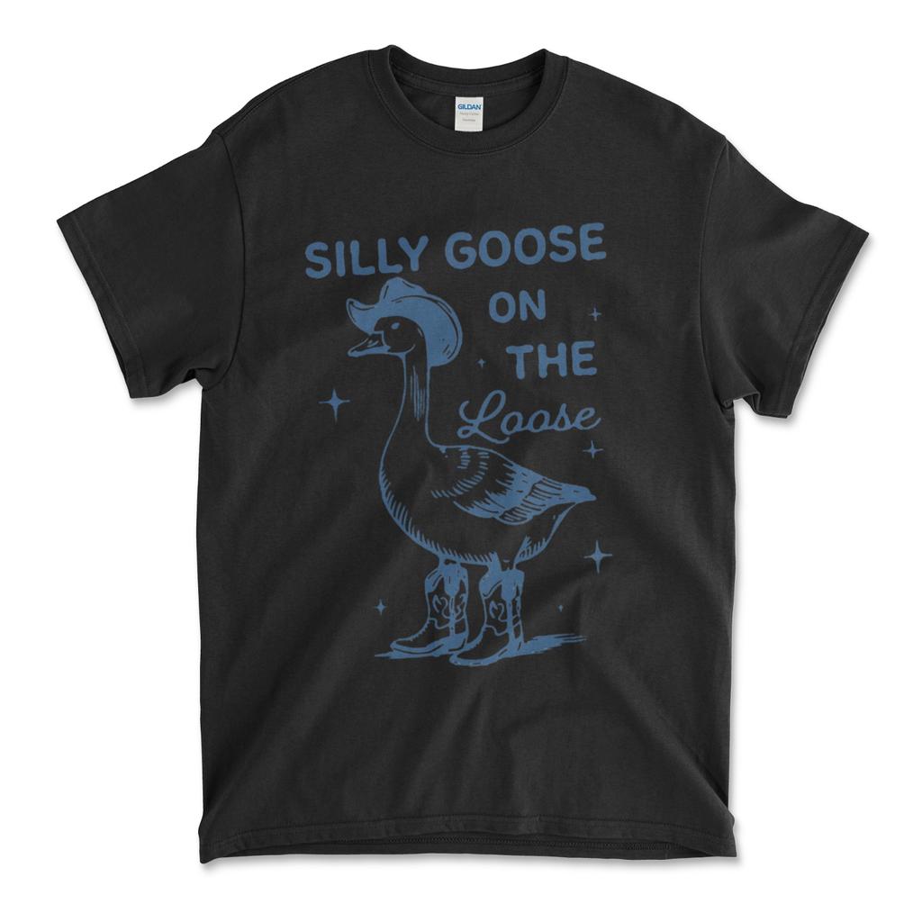Custom T-Shirt Silly Goose/ Unisex Soft Style T-Shirts, Gildan Heavy- Cotton
