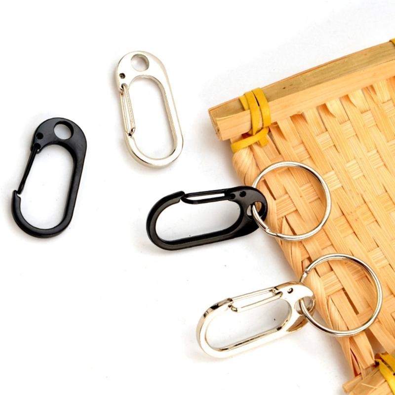 Key Chain Clip Hook Carabiner Outdoor Camping Keychain Buckle Zinc Alloy Keychain Carabiner Keychain Clip Key Holder Set