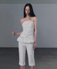 Geulouhaideu Nella Lace Shirring Frill Top
