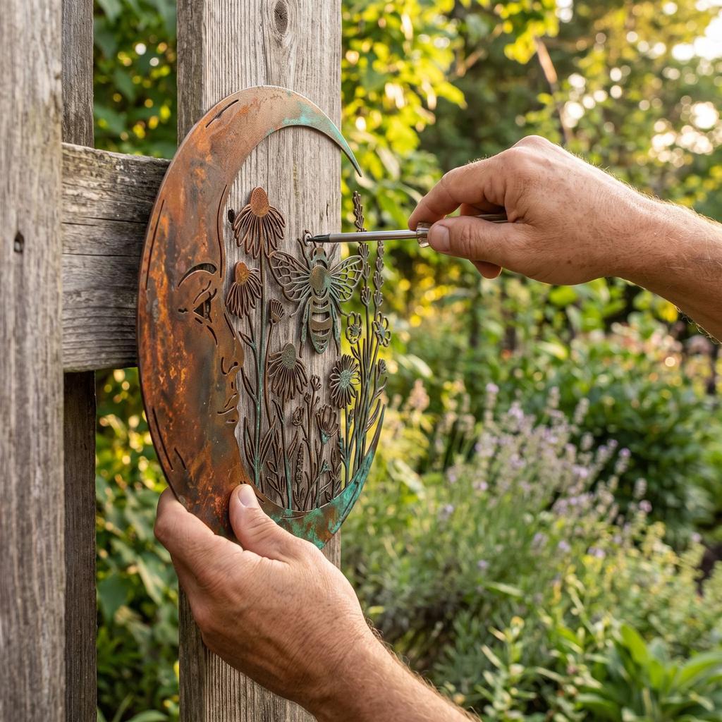 Moon Wall Decor with Wildflower Wall Hanging for Home
