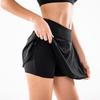 Women Pleated Athletic Skort with Built-in Shorts Lightweight Breathable Stretchy Tennis Running Golf Skirt for Fitness Training
