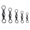 200Pcs High Strength Fishing Barrels Swivels Rolling Fishing Tackle Line Connector Swivels Fishing Tackle Tool Enduring