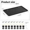 Silicone License Plate Frames with License Plate Screws Universal License Plate Cover Automotive Exterior Accessories 2PCS Set