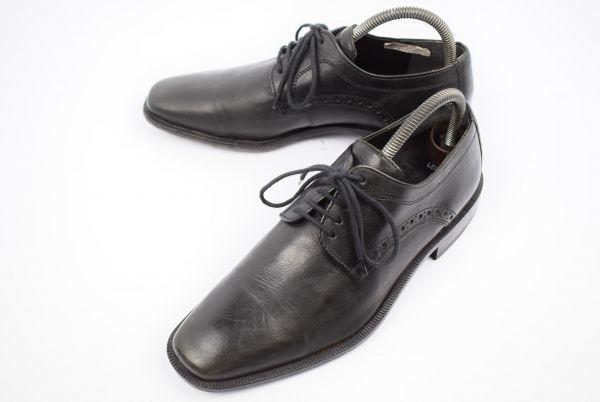 

Made in Germany Lloyd Leather Plain Toe 24.5 Black Dress Shoes Business