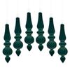 6pcs/Box DIY Crafts Painted Christmas Tree Ornament Plastic Christmas Gift
