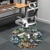 1pc Leaf Pattern Carpet for Office Non Slip, Round Carpet, Soft & Comfortable, Carpet for Office, Lightweight Round Floor Mat