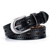 Casual Hollow Belt Women'S Leather Simple Decorative Jeans Belt