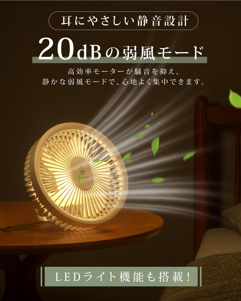 Rokuetsu Fan with DC Motor Arrival Tabletop Hanging Airflow Powerful Quiet Magnetic Remote LED USB Perfect for Fan Circulator Wall-Mounted [New &