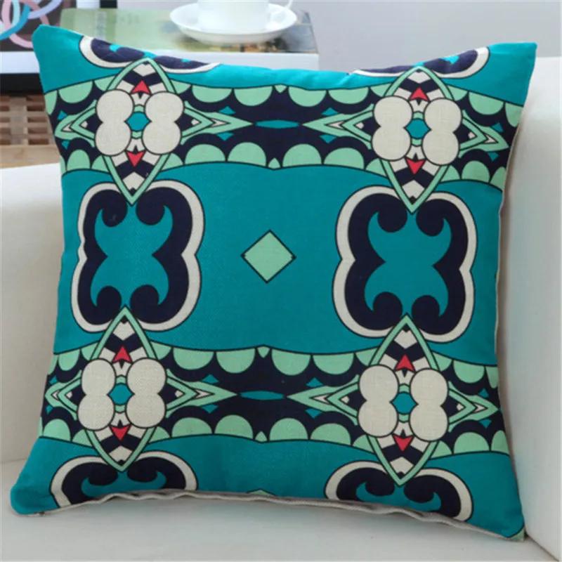 45x45cm Classic Vintage Ethnic Style Printed Cushion Cover Home Office Shop Sofa Chair Decorative Throw Pillowcase