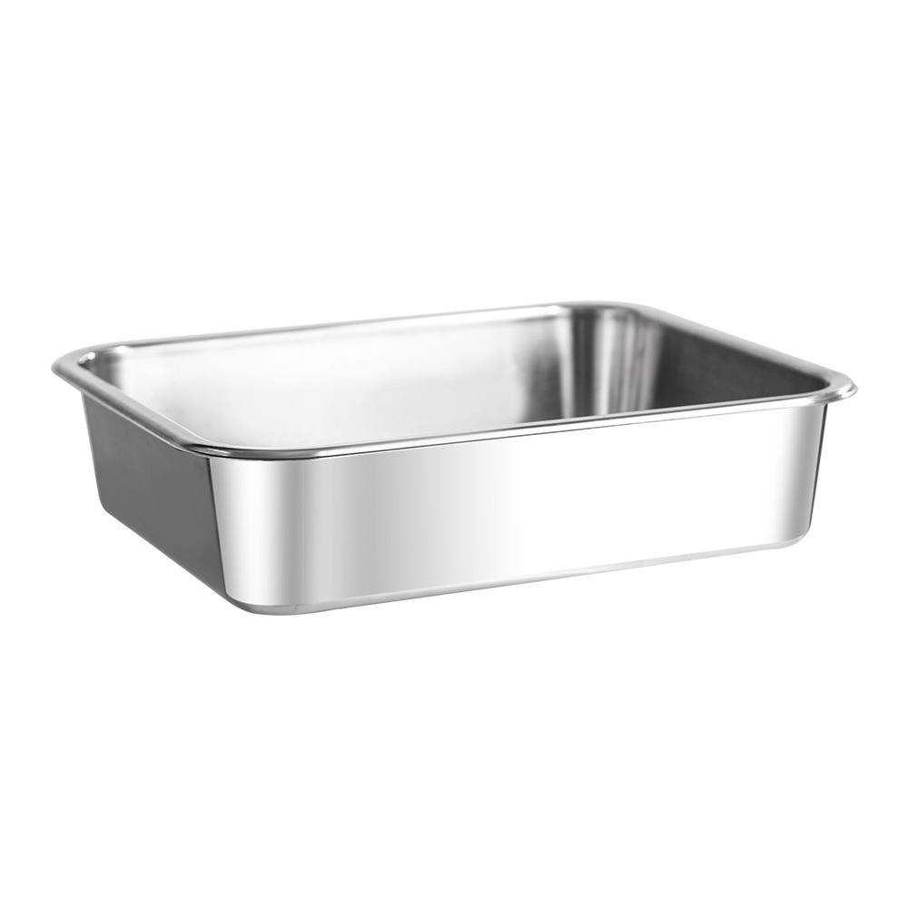 Double-Compartment Rectangle Ceramic Buffet Warmer Pot