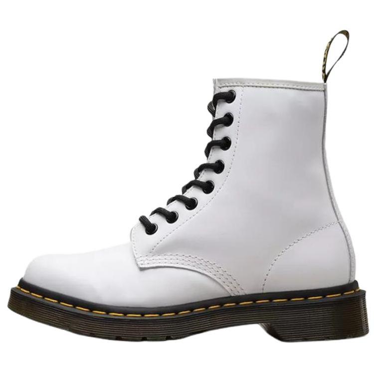 Доктор. Dr. Martens 1460 Кожаные Ботинки на Шнуровке Винтажные Женские Ботинки Белые 25057100 37