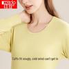 Hongdou Pure Cotton Couple's Lightweight Round Neck Thermal Underwear Set