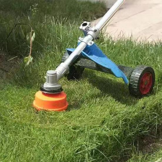 Cadru de susținere al mașinii de tuns iarba Reglabil în formă de T Roți auxiliare pentru mașina de tuns iarba, care economisește forța de muncă, portabil.