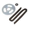 25H Kettenradsatz Stahl 55Z Hinterradritzel 12Z Vorderradritzel mit 146 Gliedern Antriebskette für 47CC 49CC Mini-Motorrad ATV Bike