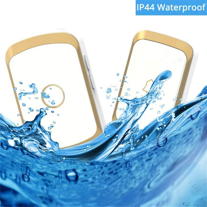 Home Security Welcome Wireless Doorbell Smart Home Door Bell Alarm LED Light 36 Songs With Waterproof Touch Button Smart Alarm