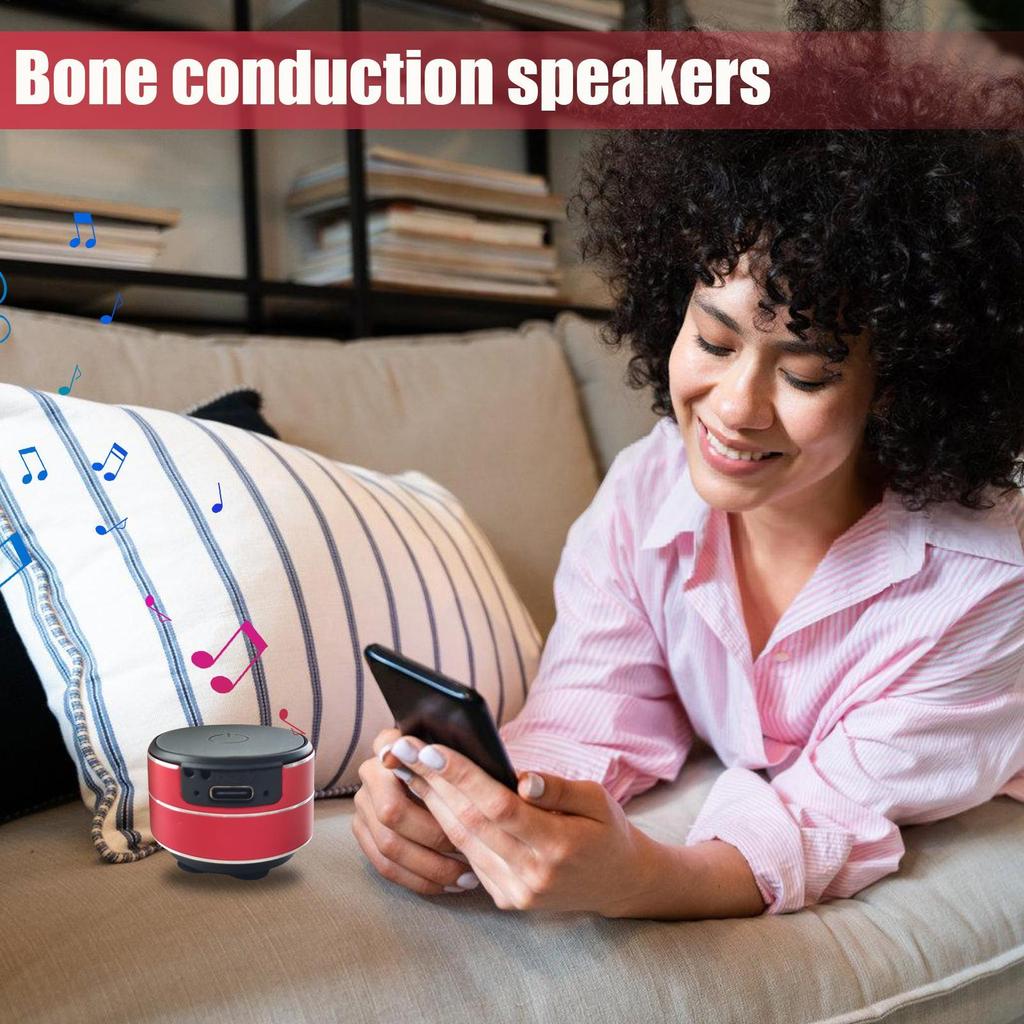 Conduction Speaker Suction Cup Stereo Bass Audio Suction Cup Bone Conduction Wireless Speaker For Shower Camping Bathroom