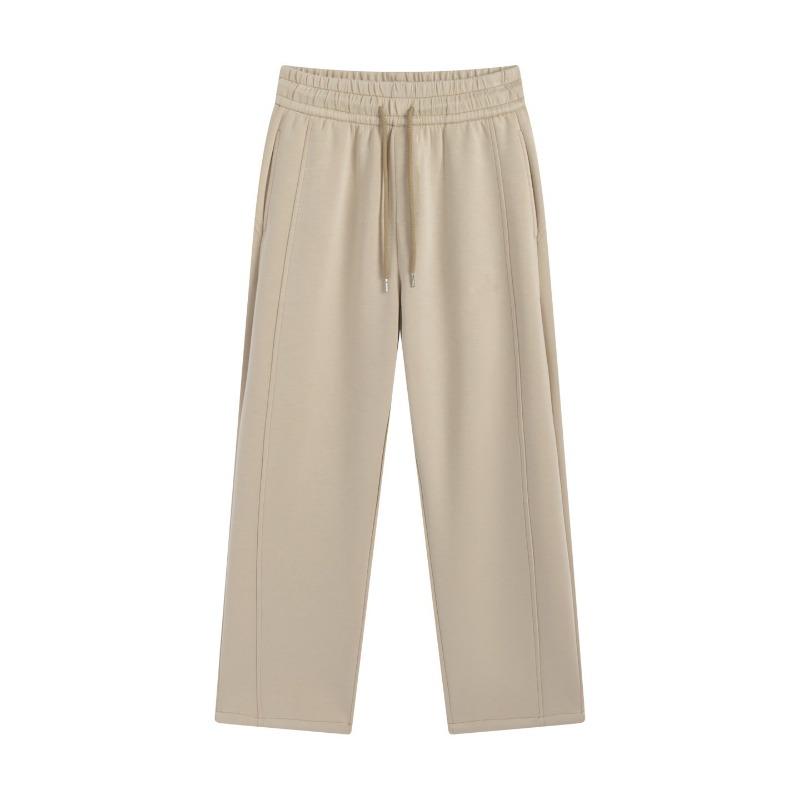 New antibacterial air narrow version casual pants women's autumn and winter thin wide-leg pants sports loose straight sweatpants women