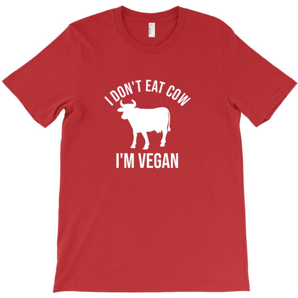 I Don T Eat Cow I M Vegan T Shirt Casual T Shirts Hombre Heisenberg Short
