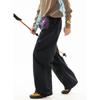Contrasting color zipper anti-splashing tooling paratrooper pants men's autumn light outdoor split pleated casual long pants
